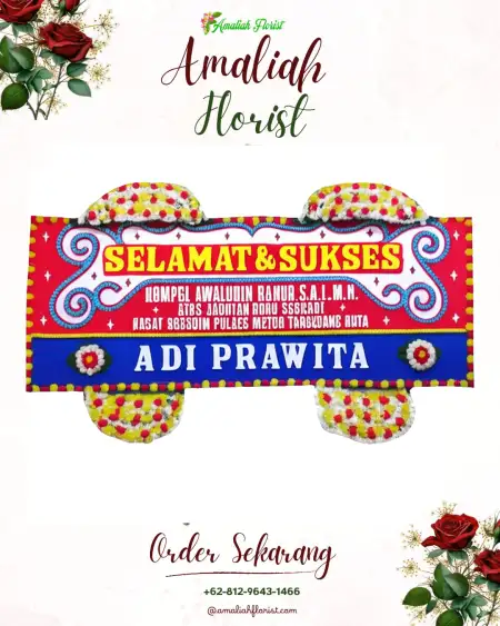 Papan Bunga Ucapan Selamat Mronjo